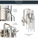 Niccol 2 Light 14 inch Polished Nickel Vanity Light Wall Light